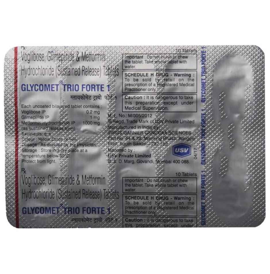 Glycomet Trio Forte 1 Tablet SR