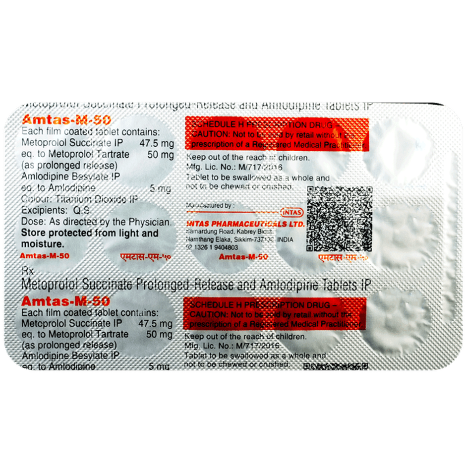 Amtas-M-50 Tablet PR