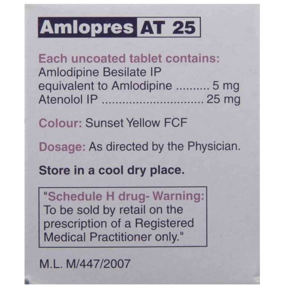 Amlopres At 25 Tablet