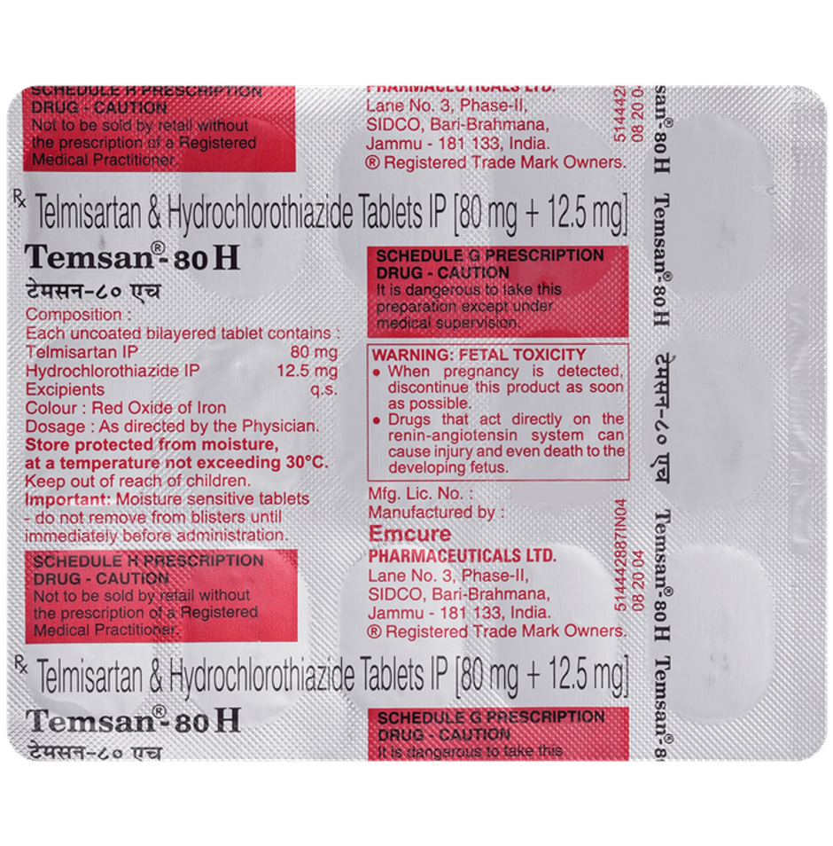 Temsan-80 H Tablet