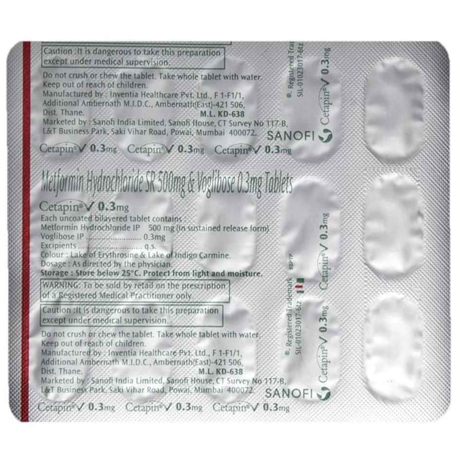 Cetapin V 0.3Mg Tablet SR