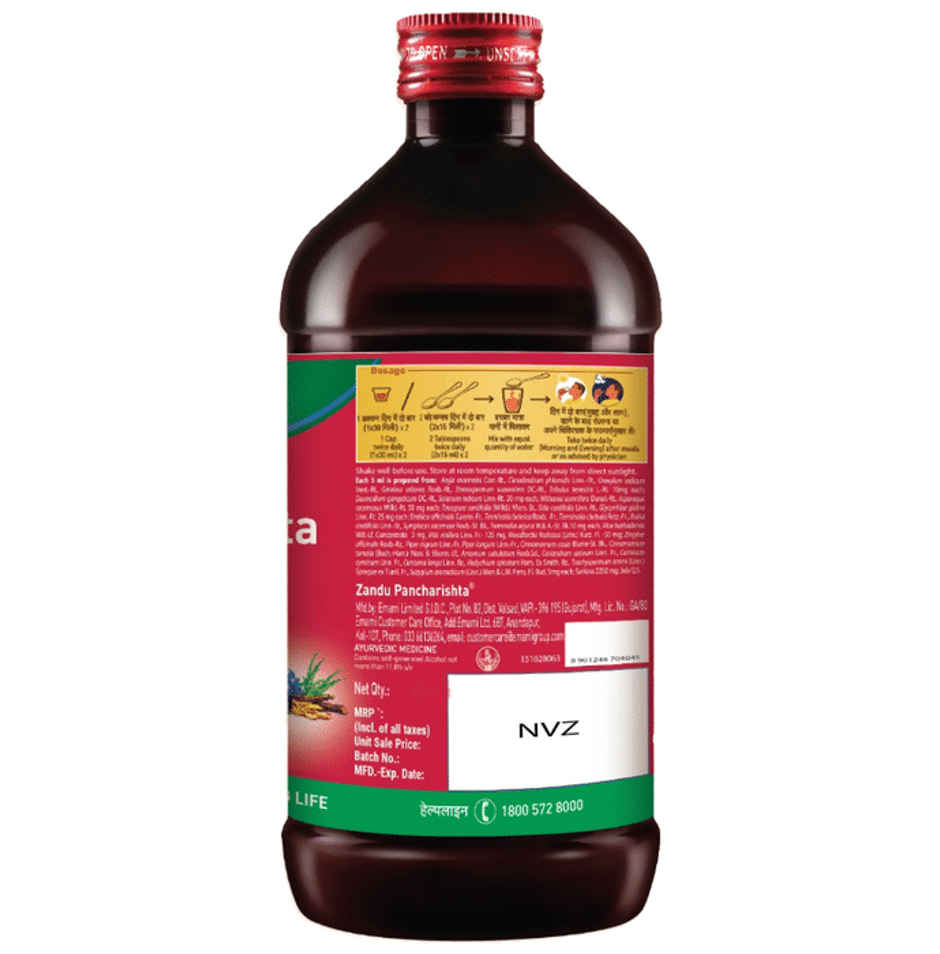 Zandu Pancharishta Ayurvedic Digestive Syrup