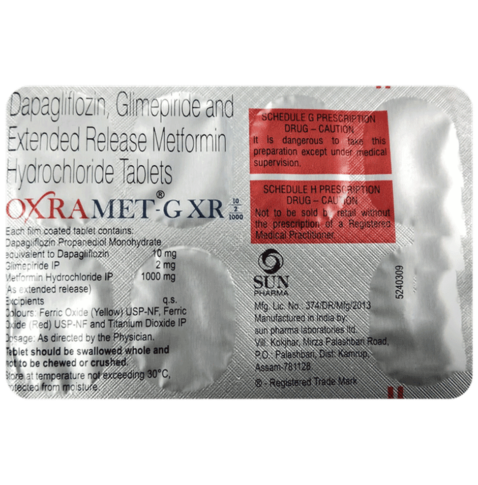Oxramet-G XR 10/2/1000 Tablet