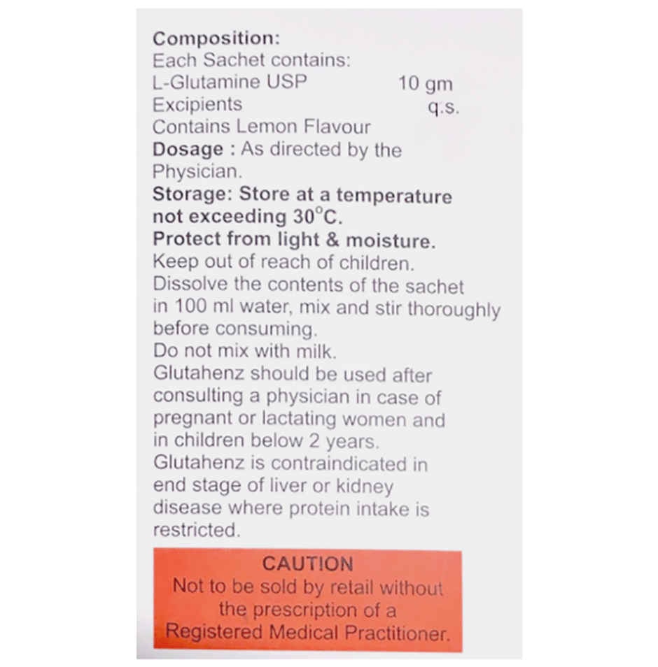 Glutahenz Lemon Flavour Oral Powder