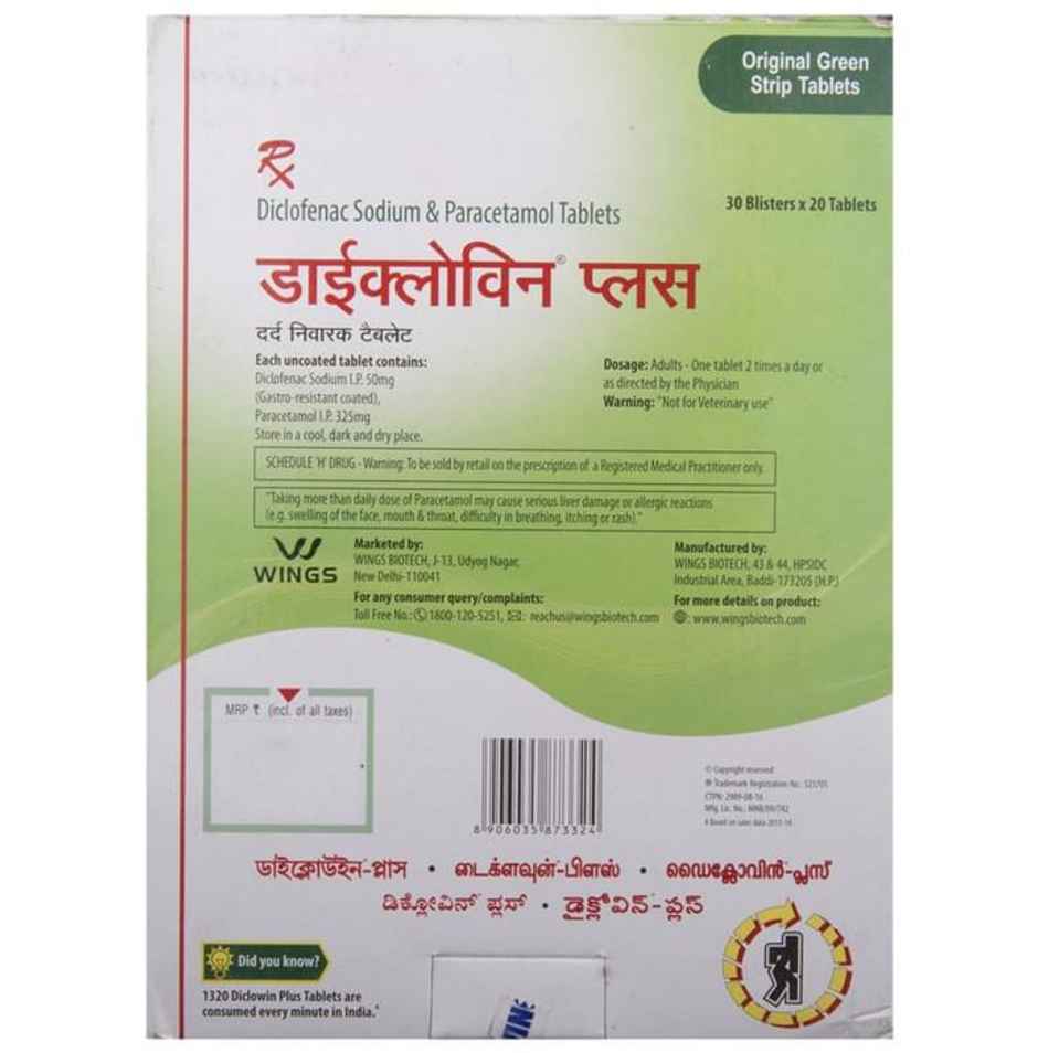 Diclowin Plus Tablet