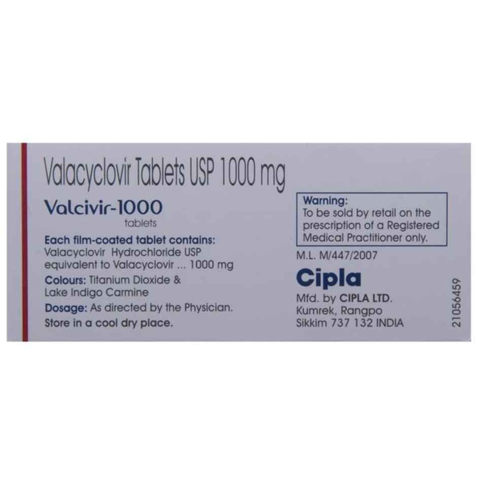 Valcivir-1000 Tablet