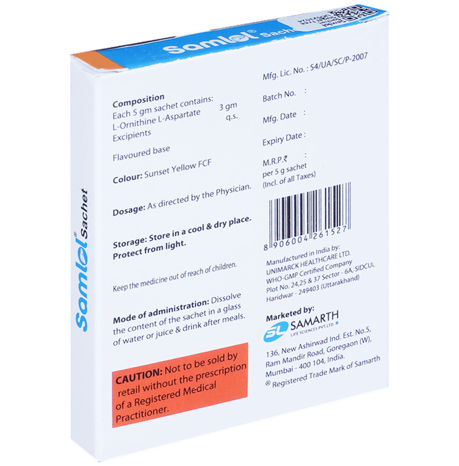 Samlol New Refreshing Flavour Sugar Free Sachet