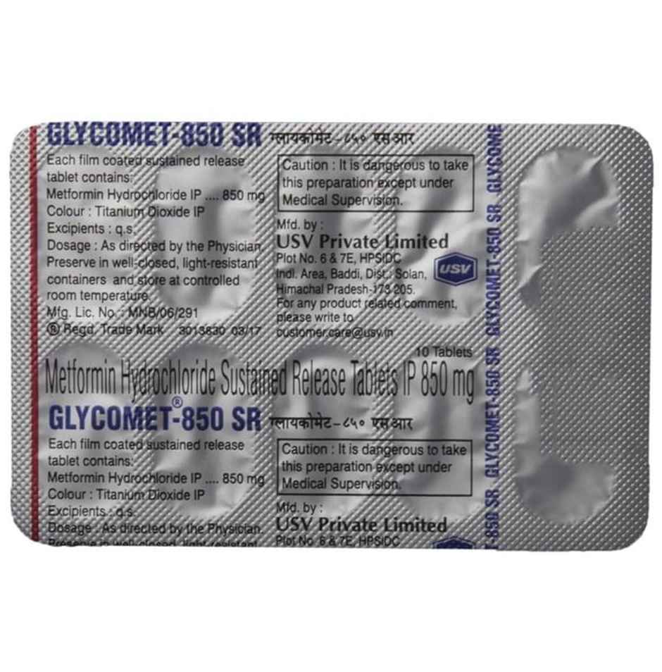 Glycomet-850 SR Tablet