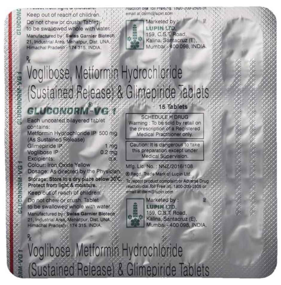Gluconorm-VG 1 Tablet SR