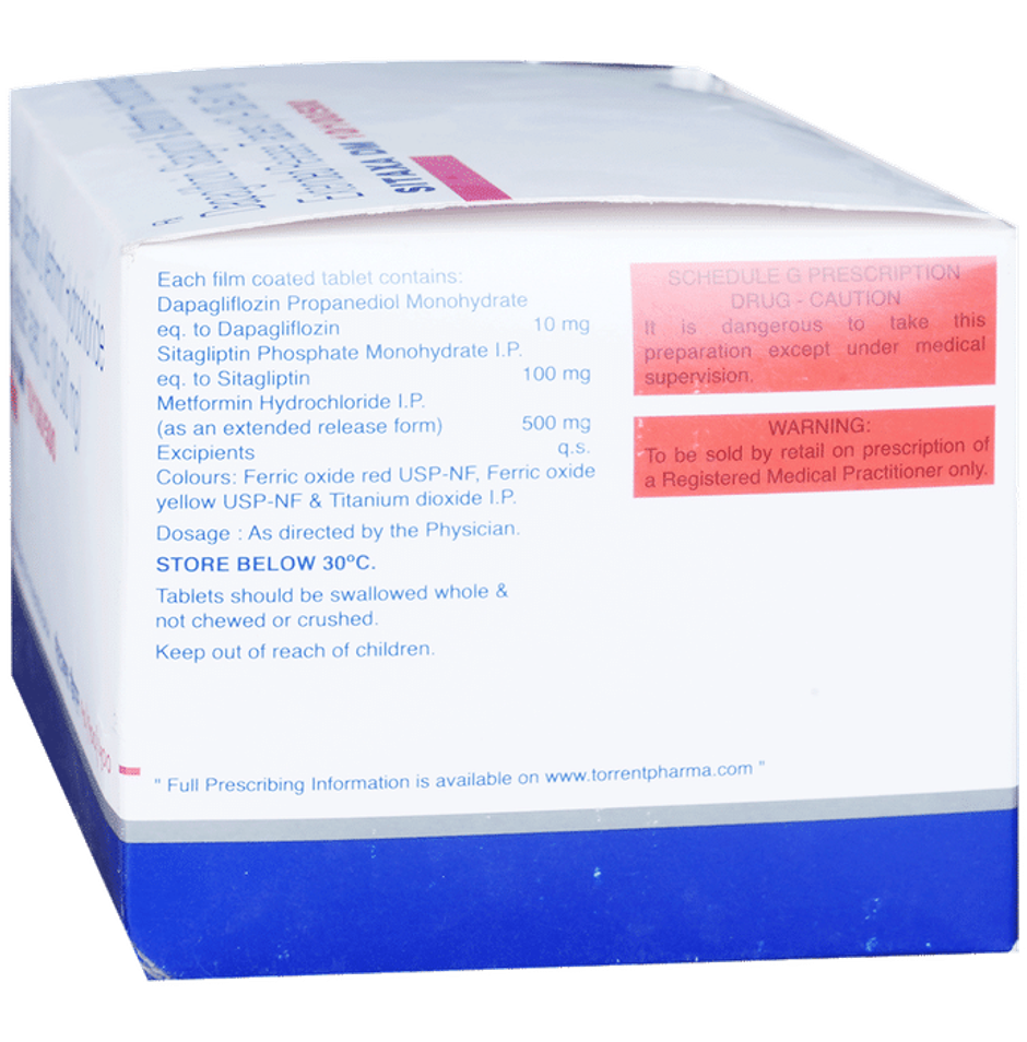 Sitaxa DM 10/100/500 Tablet ER