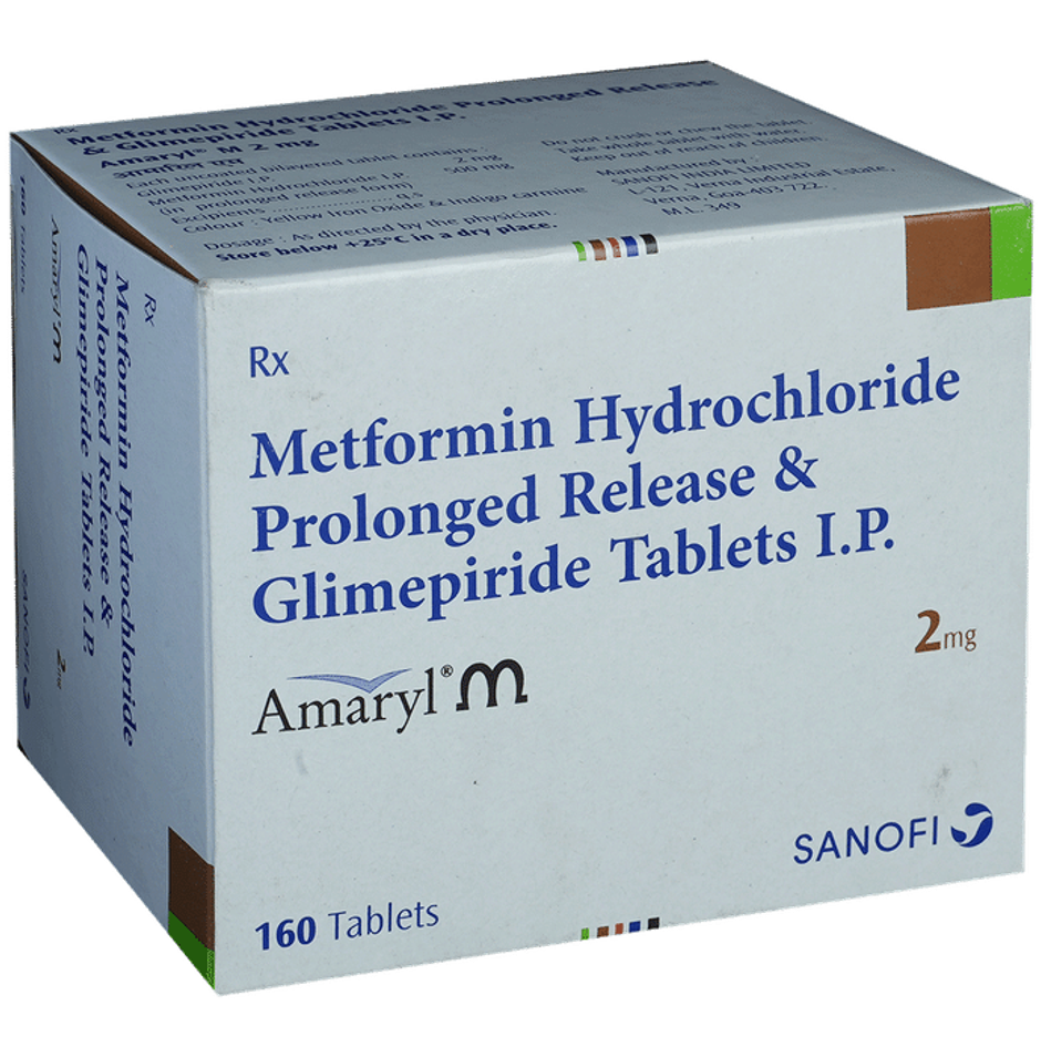 Amaryl M 2mg Tablet PR