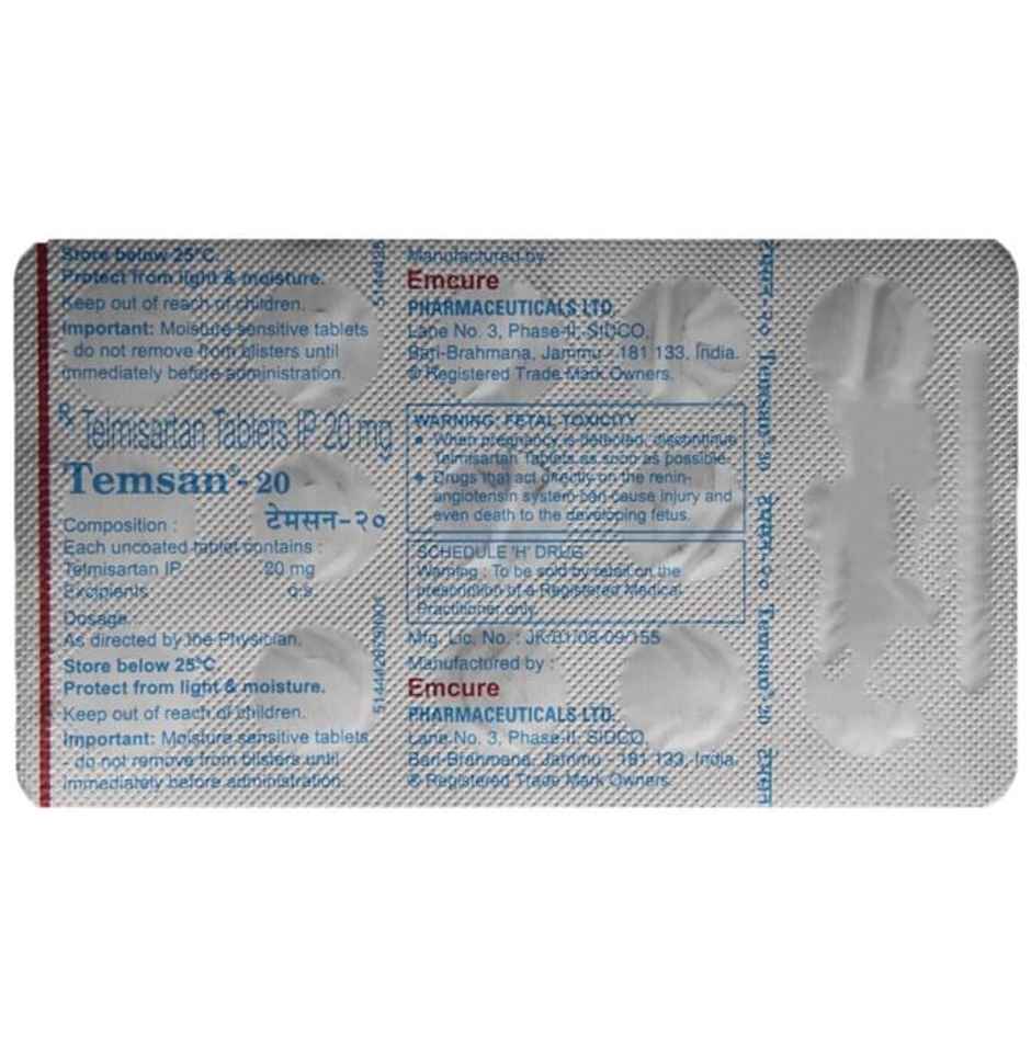 Temsan-20 Tablet