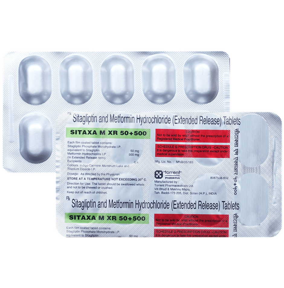 Sitaxa M XR 50+500 Tablet
