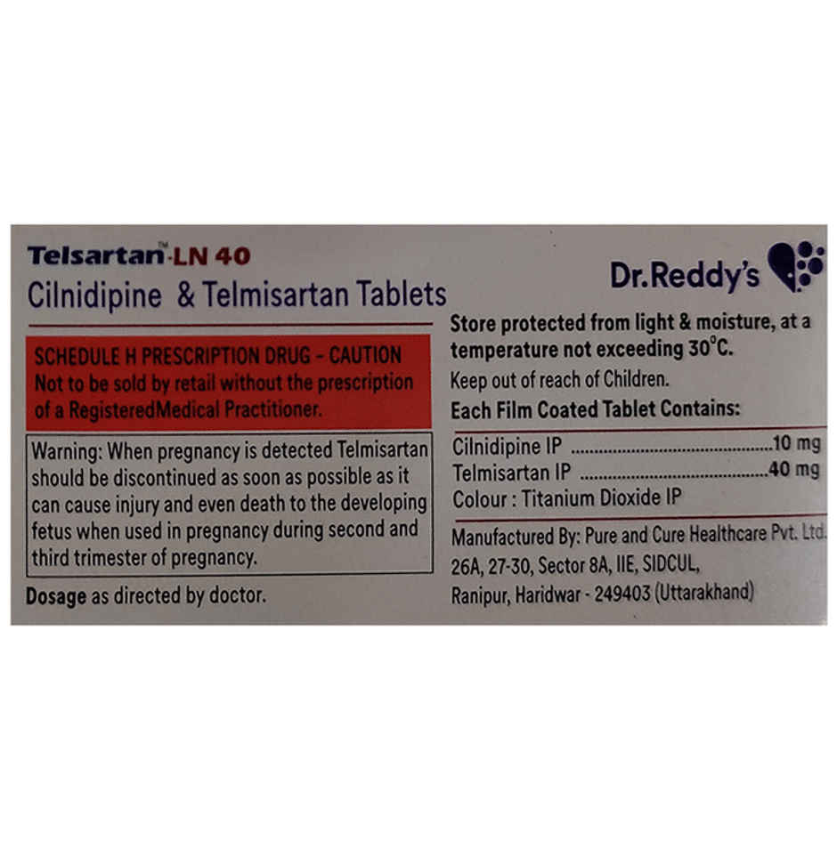 Telsartan-LN 40 Tablet