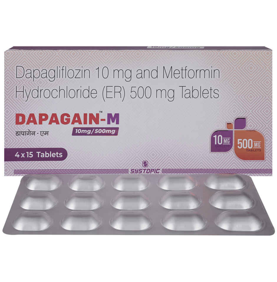 Dapagain-M 10mg/500mg Tablet ER