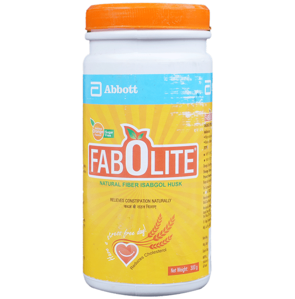 Fabolite Delicious Orange Flavour Sugar Free Isapgol Husk