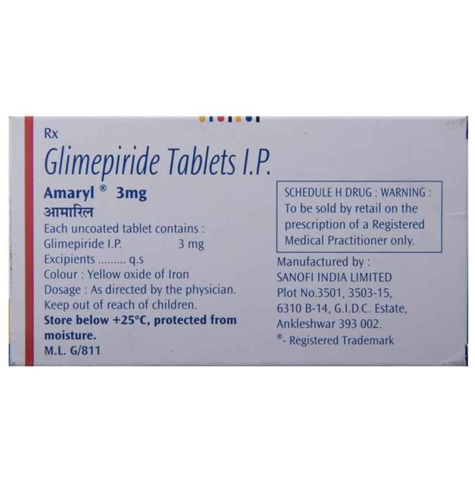 Amaryl 3Mg Tablet