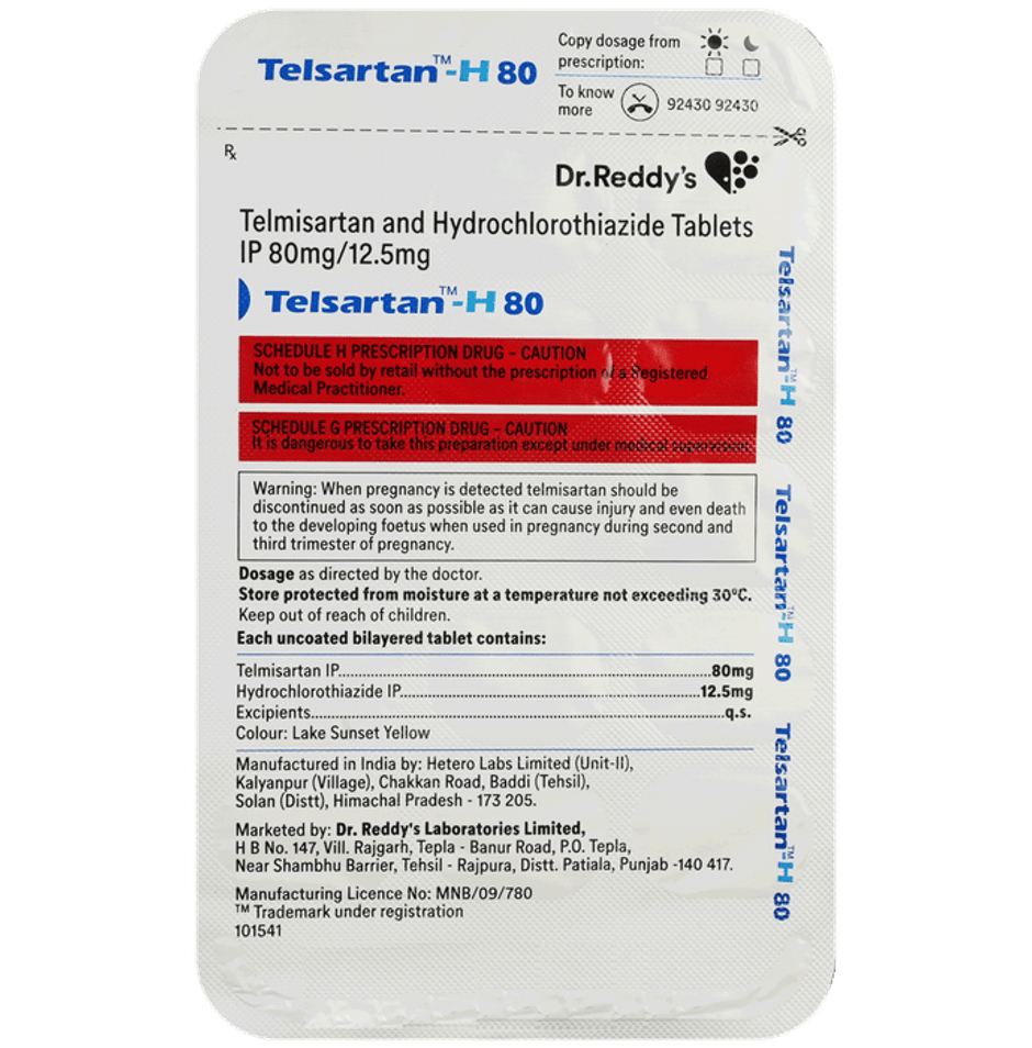 Telsartan-H 80 Tablet