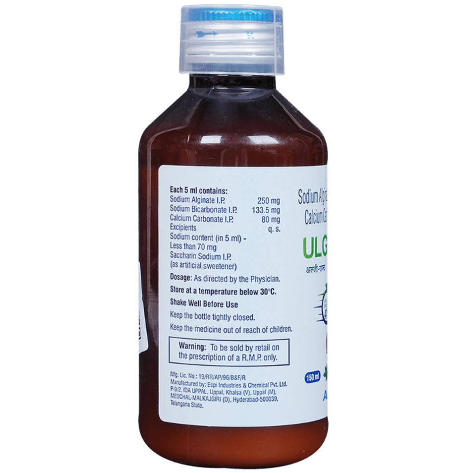 Ulge-Raft Peppermint Flavour Sugar Free Oral Suspension