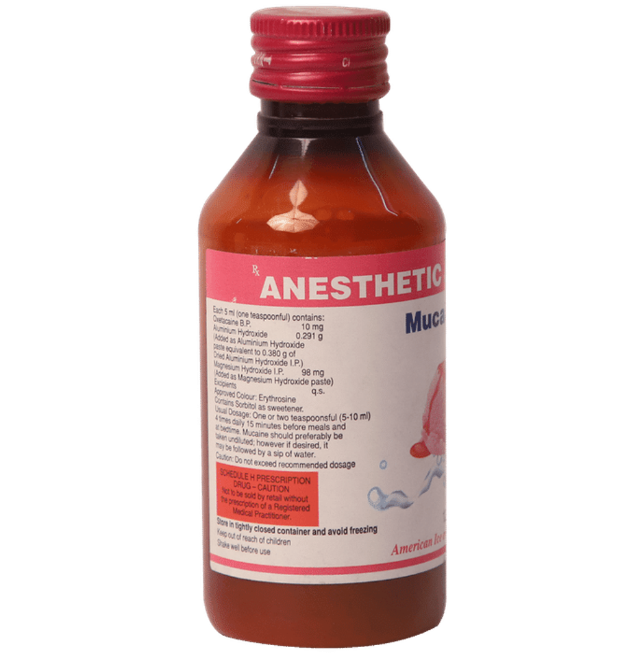 Mucaine American Ice Cream Soda Flavour Sugar Free Gel