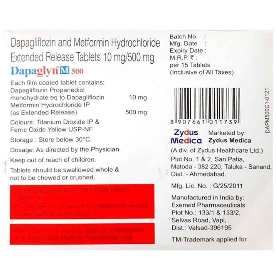 Dapaglyn M 500 Tablet ER