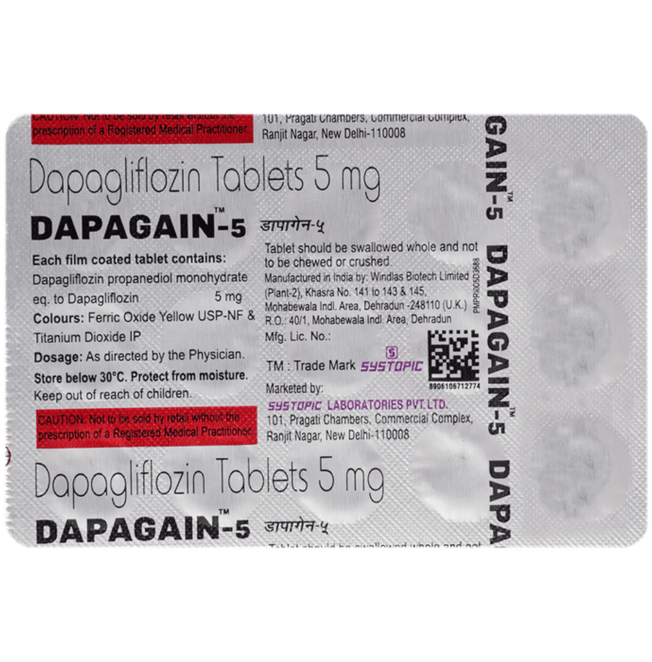 Dapagain-5 Tablet
