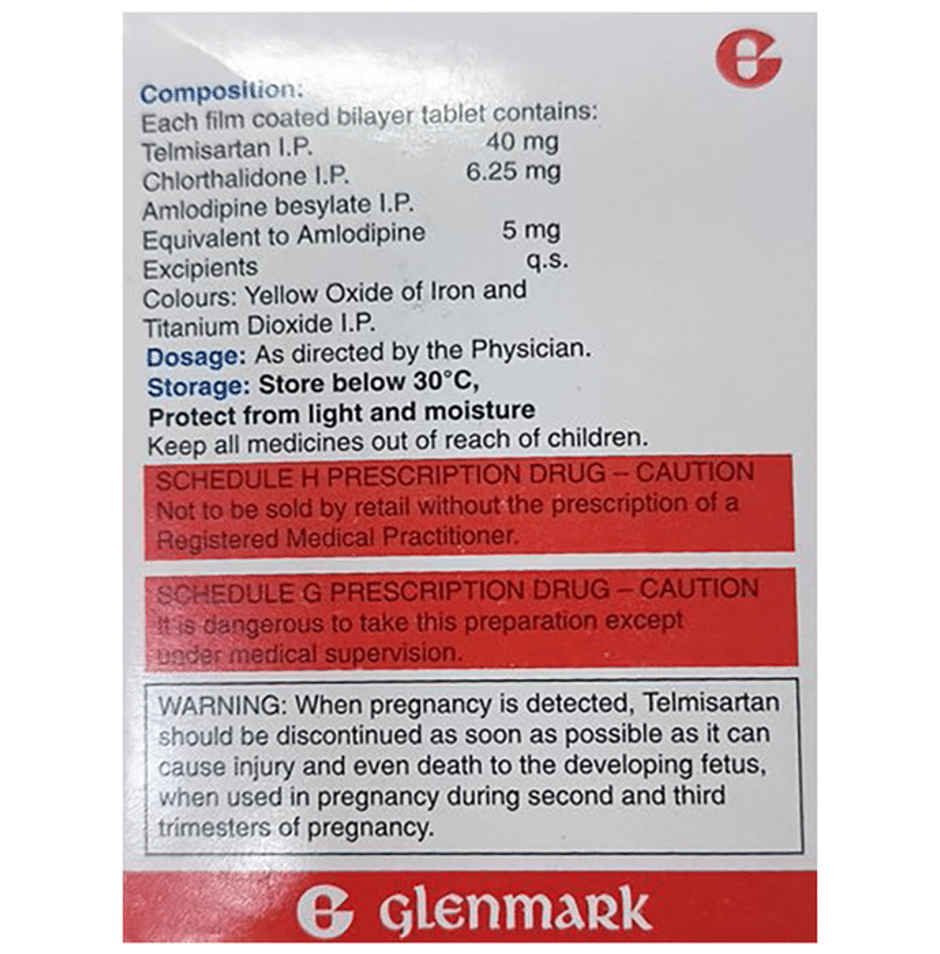 Telma-ACT 40/5/6.25 Tablet