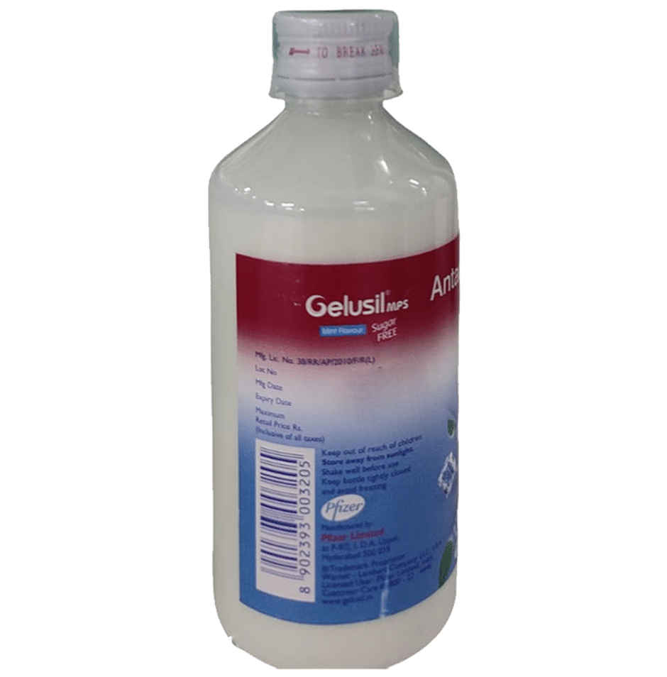Gelusil MPS Xtracool Mint Flavour  Sugar Free Oral Liquid 