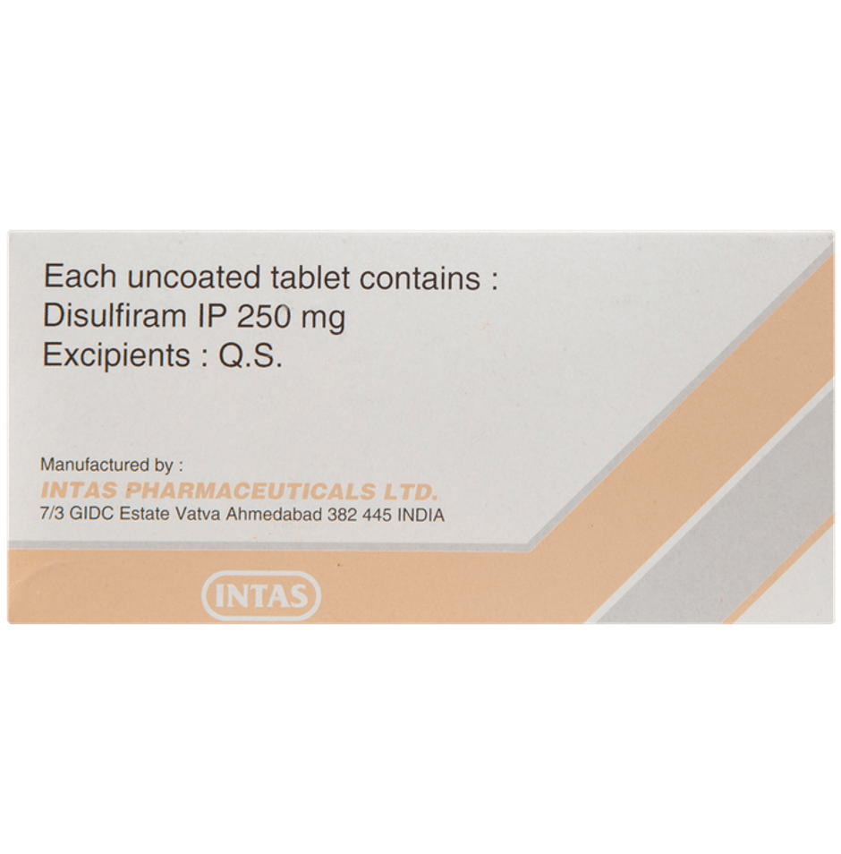 Disulfiram 250mg Tablet