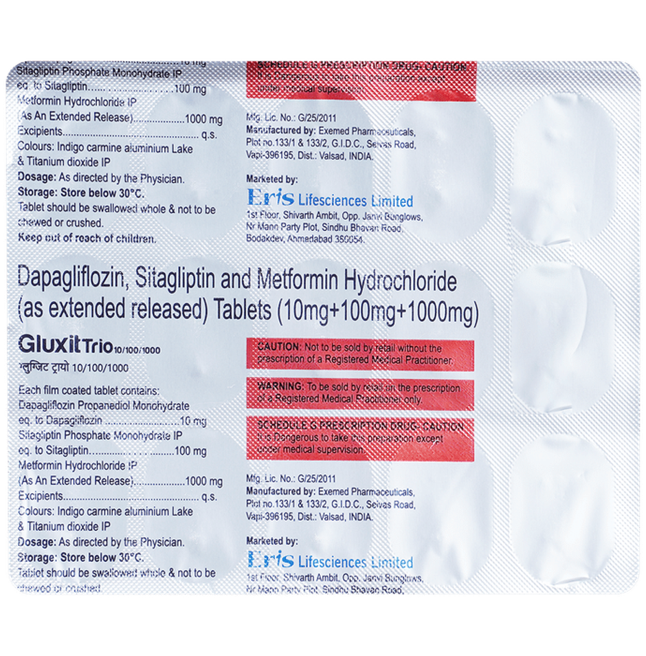 Gluxit Trio 10/100/1000 Tablet ER