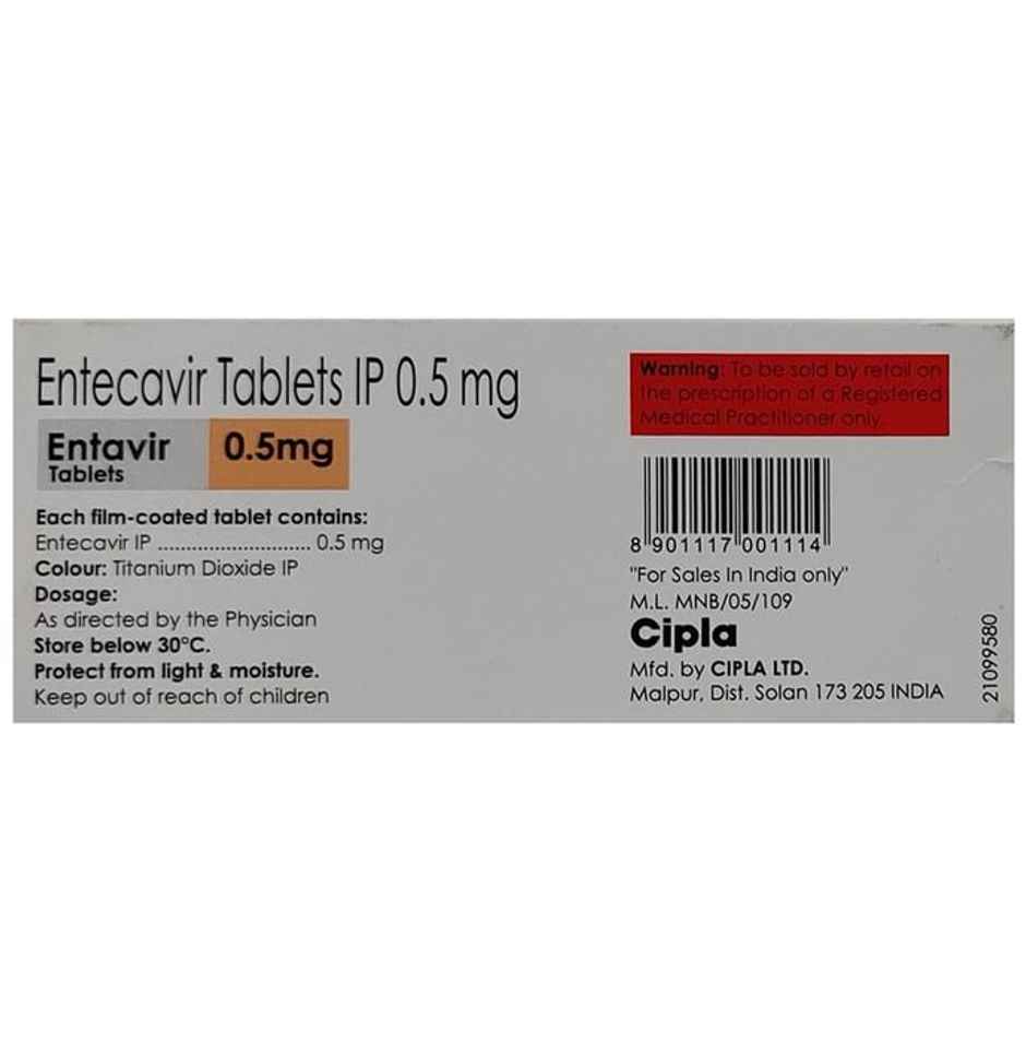 Entavir 0.5mg Tablet