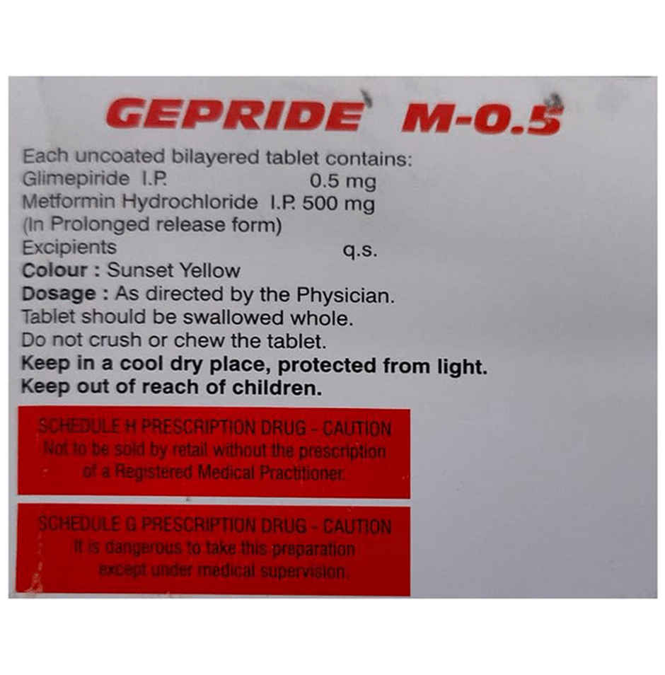 Gepride M-0.5 Tablet PR