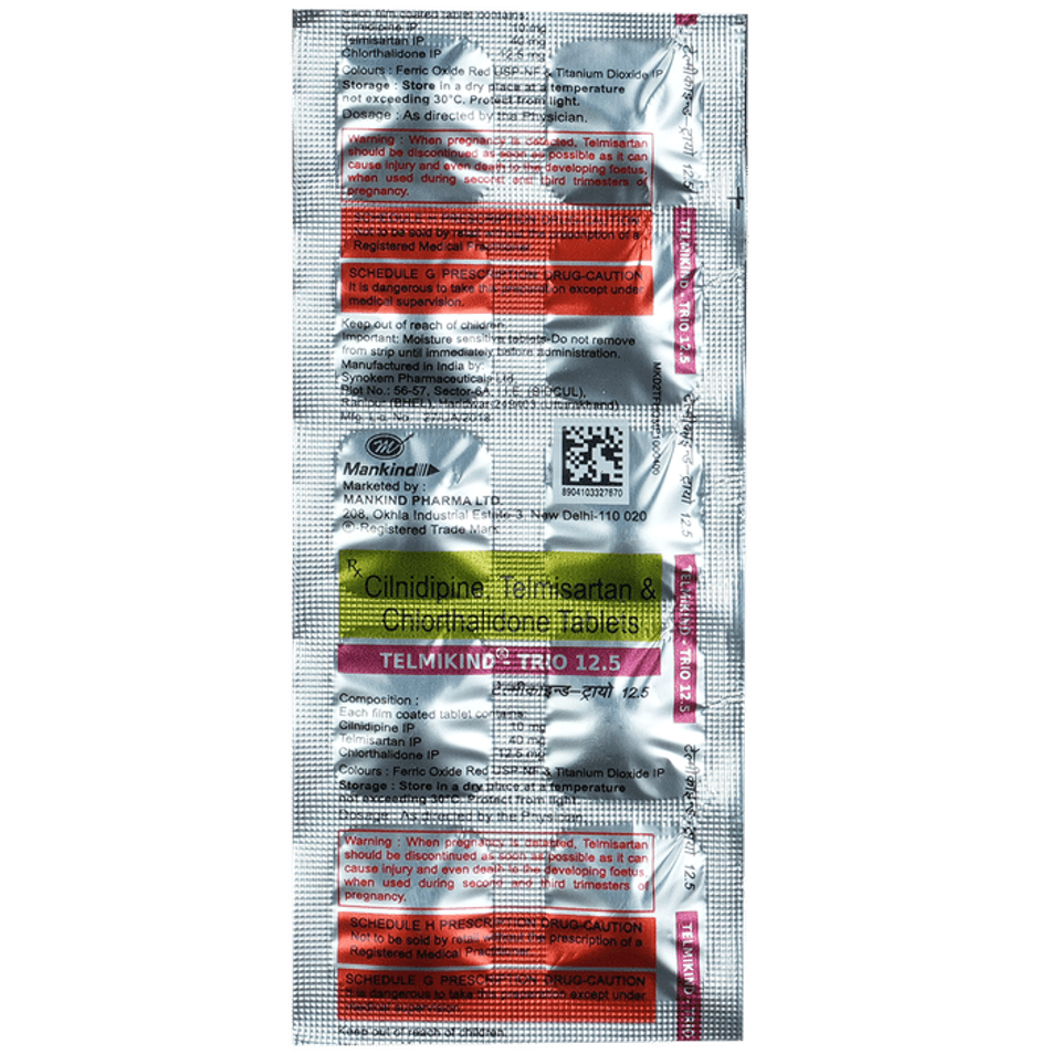 Telmikind-Trio 12.5 Tablet