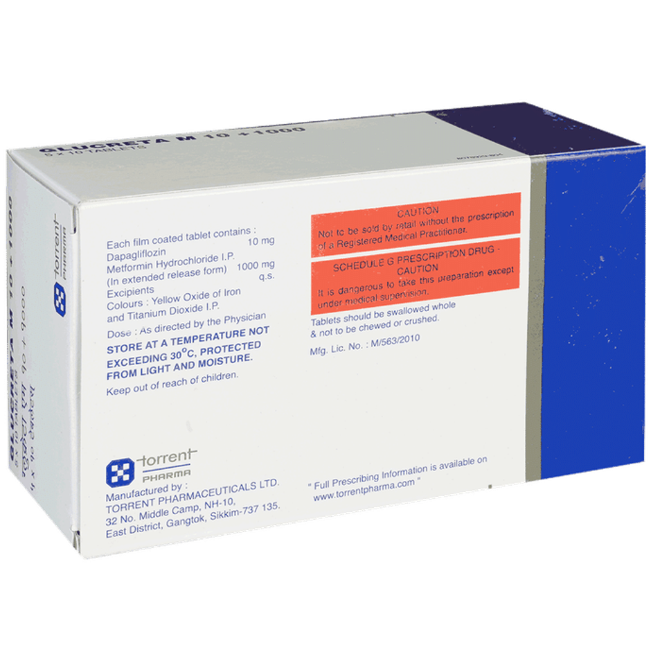 Glucreta M 10+1000 Tablet ER