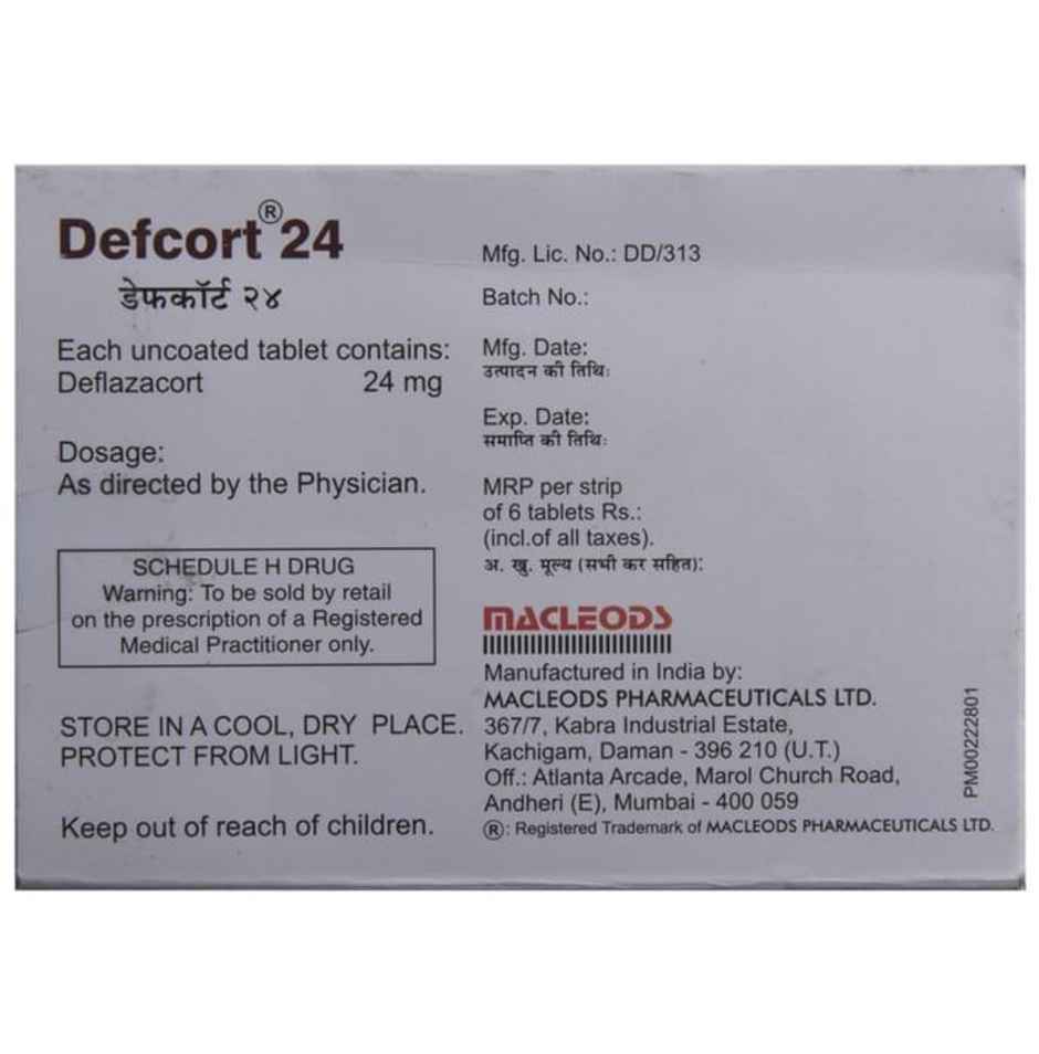 Defcort 24 Tablet