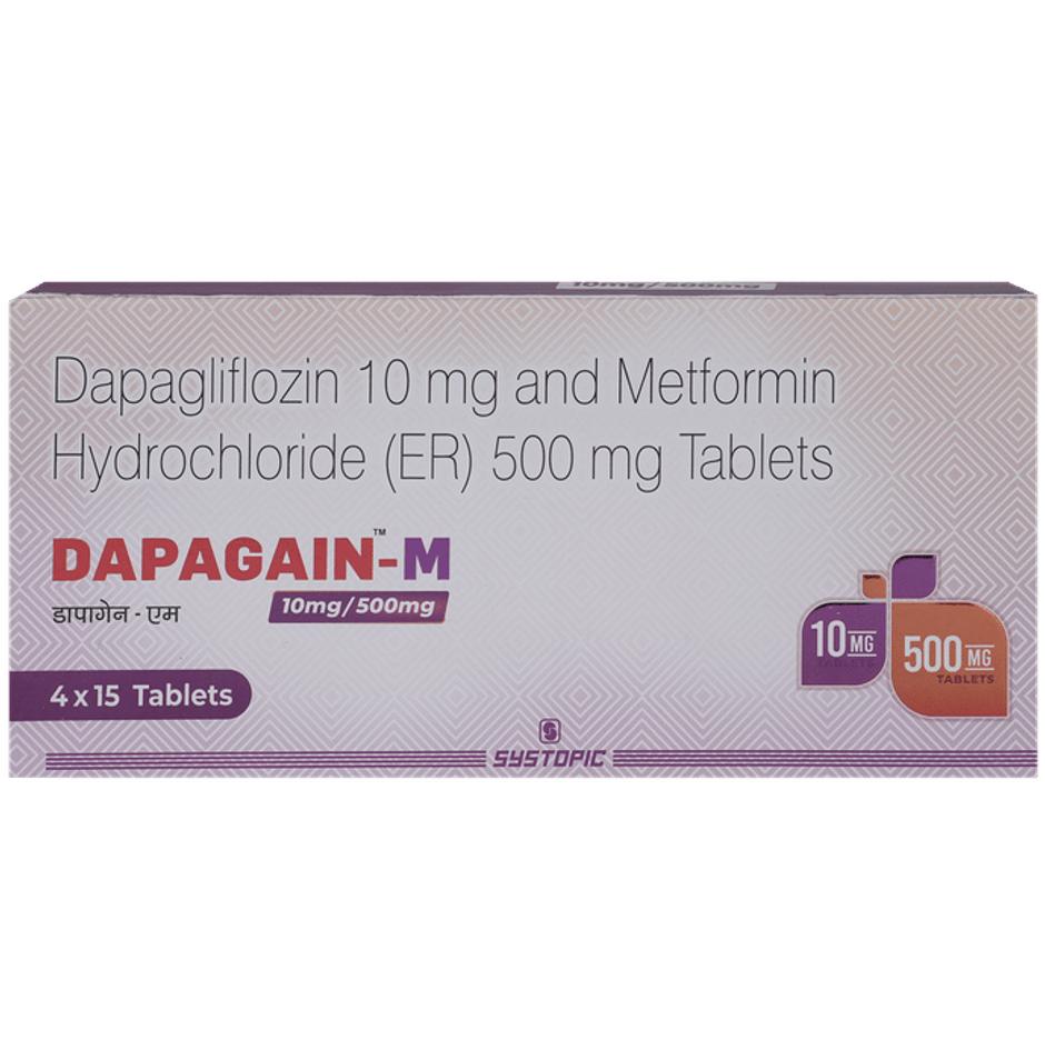 Dapagain-M 10mg/500mg Tablet ER