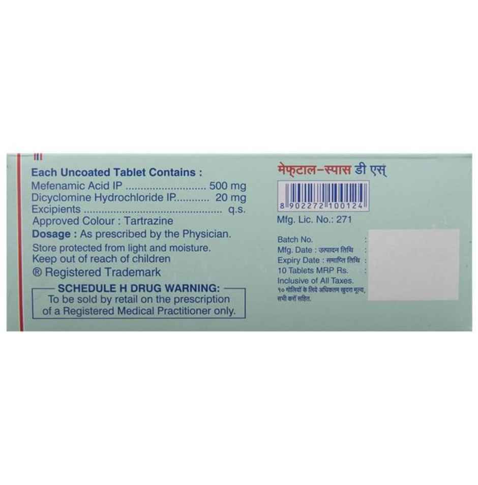 Meftal-Spas DS Tablet
