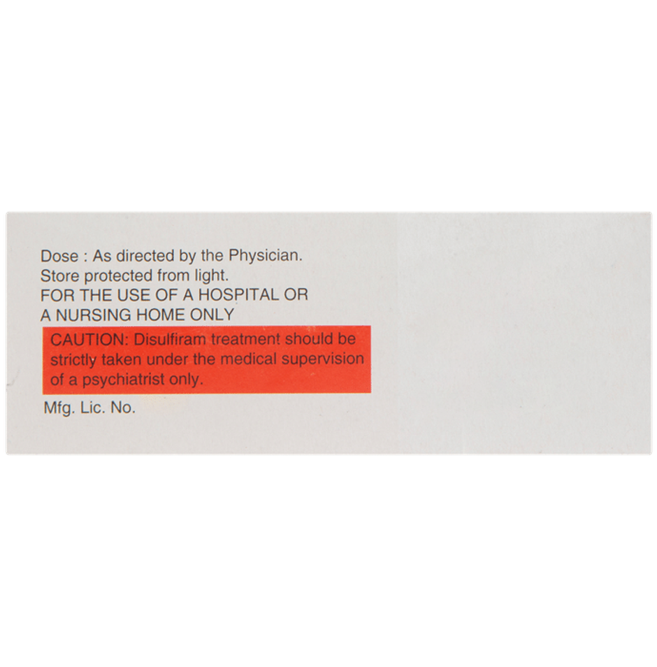 Disulfiram 250mg Tablet