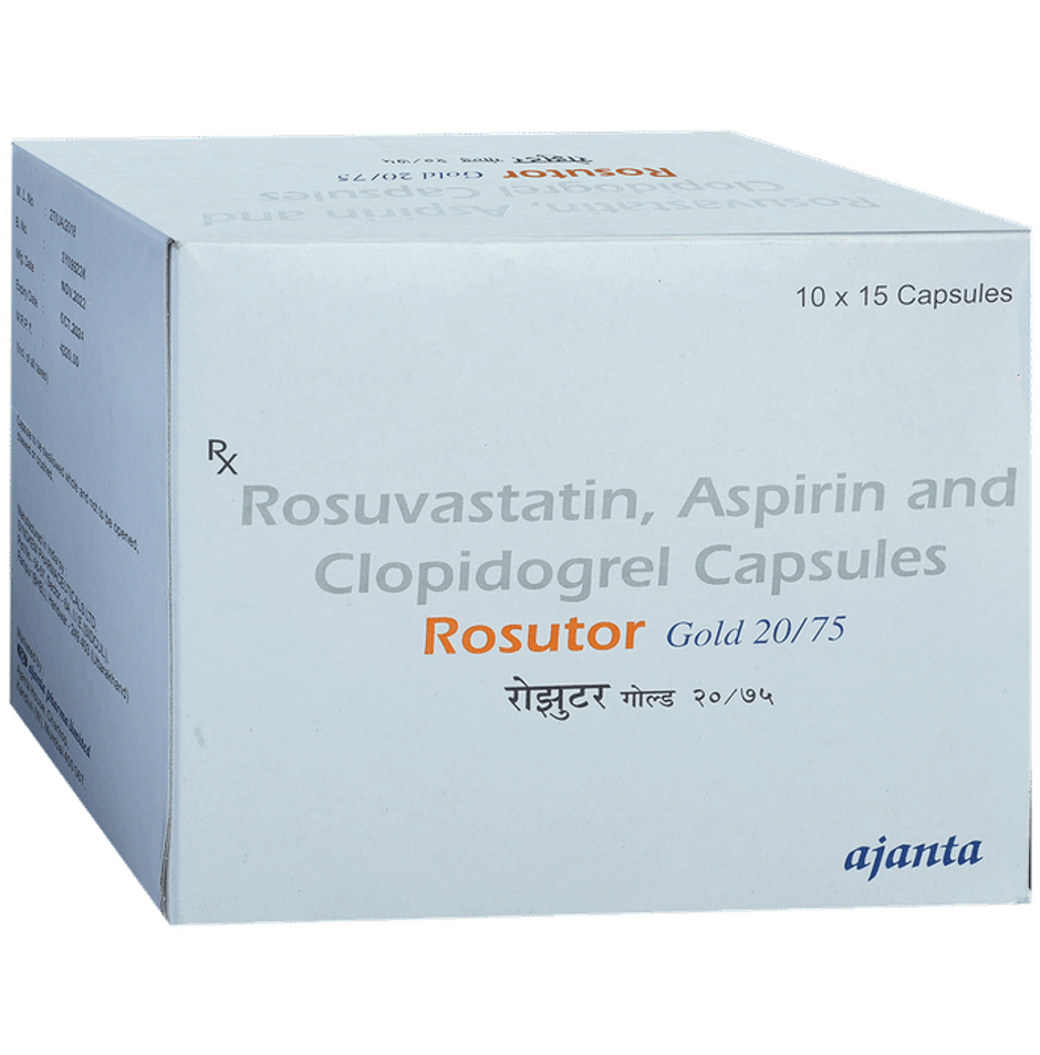 Rosutor Gold 20/75 Capsule