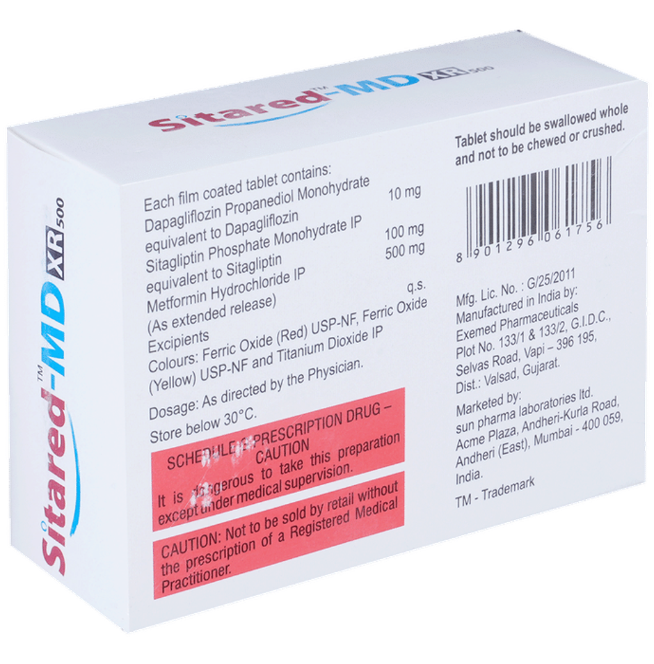 Sitared-MD XR 500 Tablet
