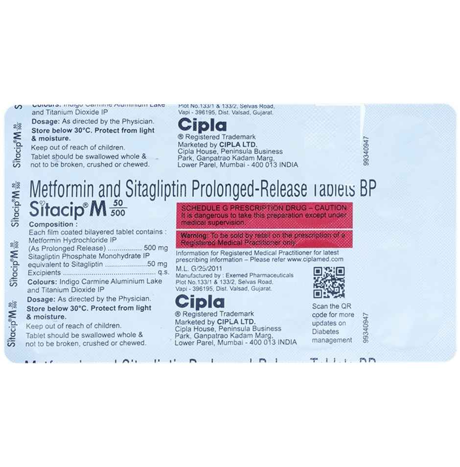 Sitacip M 50/500 Tablet PR
