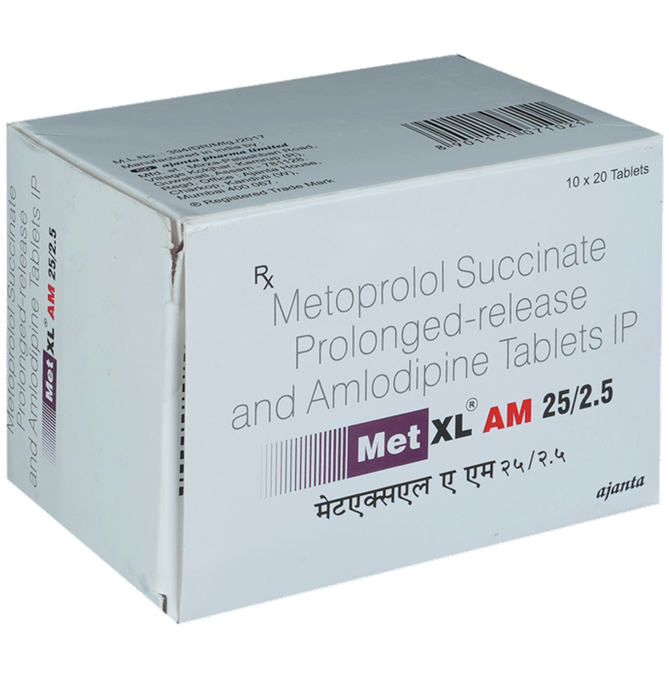 Met XL AM 25/2.5 Tablet PR