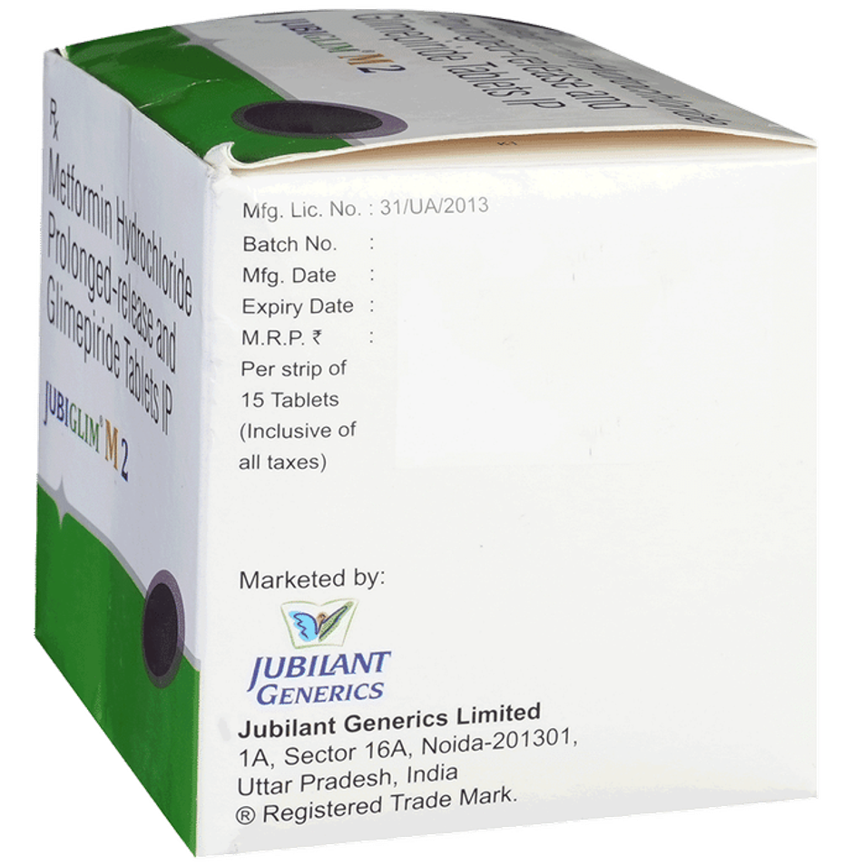 Jubiglim M 2 Tablet PR