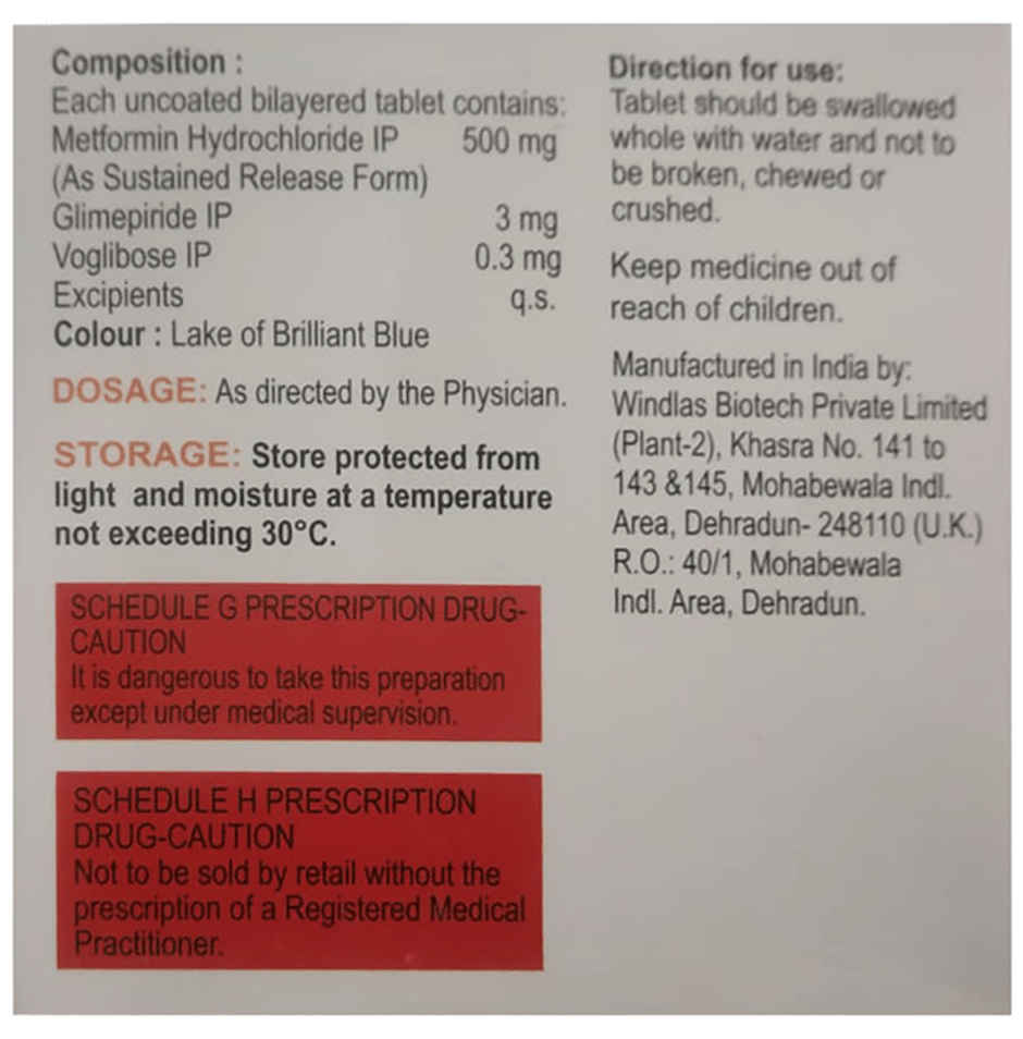 Voglow 0.3 GM3 Tablet SR