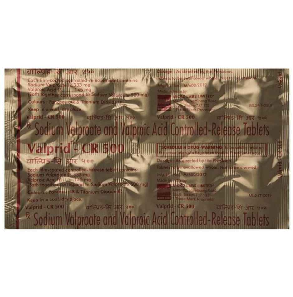 Valprid- CR 500 Tablet