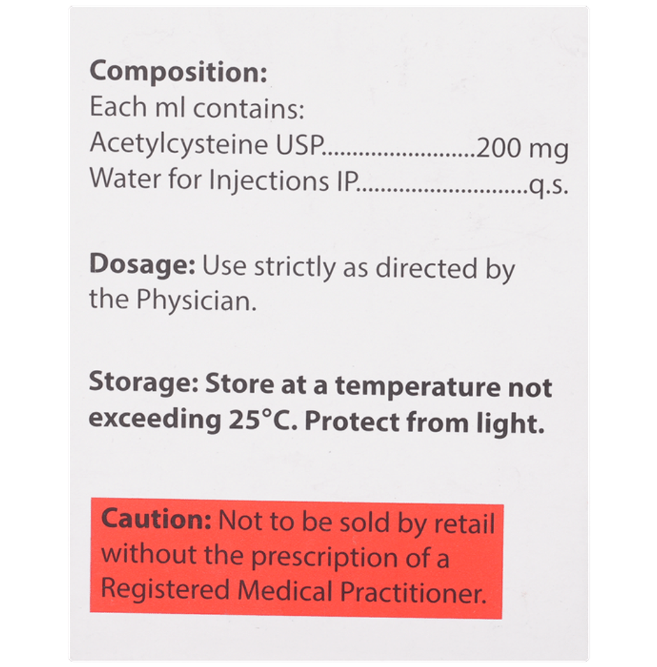 Mucomix 1gm/5ml Injection