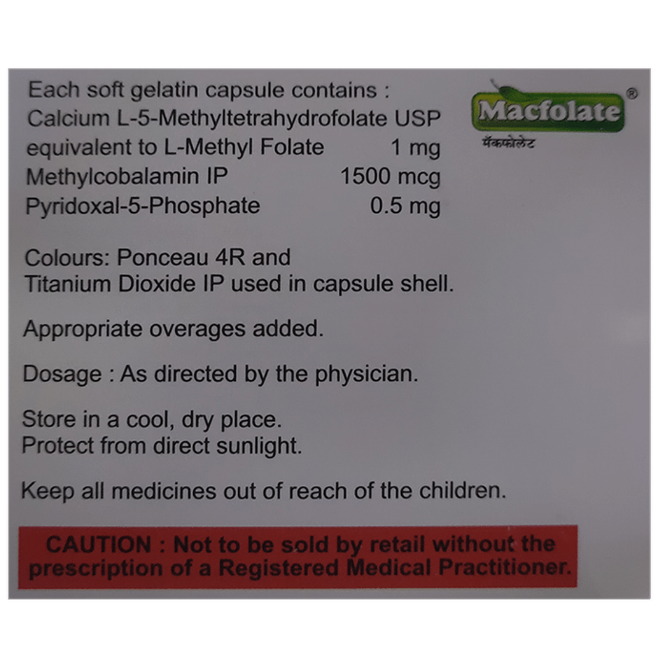 Macfolate Soft Gelatin Capsule