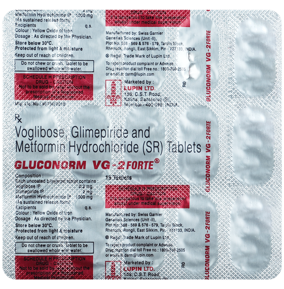 Gluconorm VG-2 Forte Tablet SR