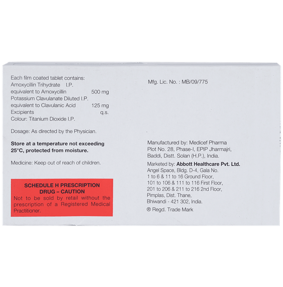 Amoxyclav 625 Tablet