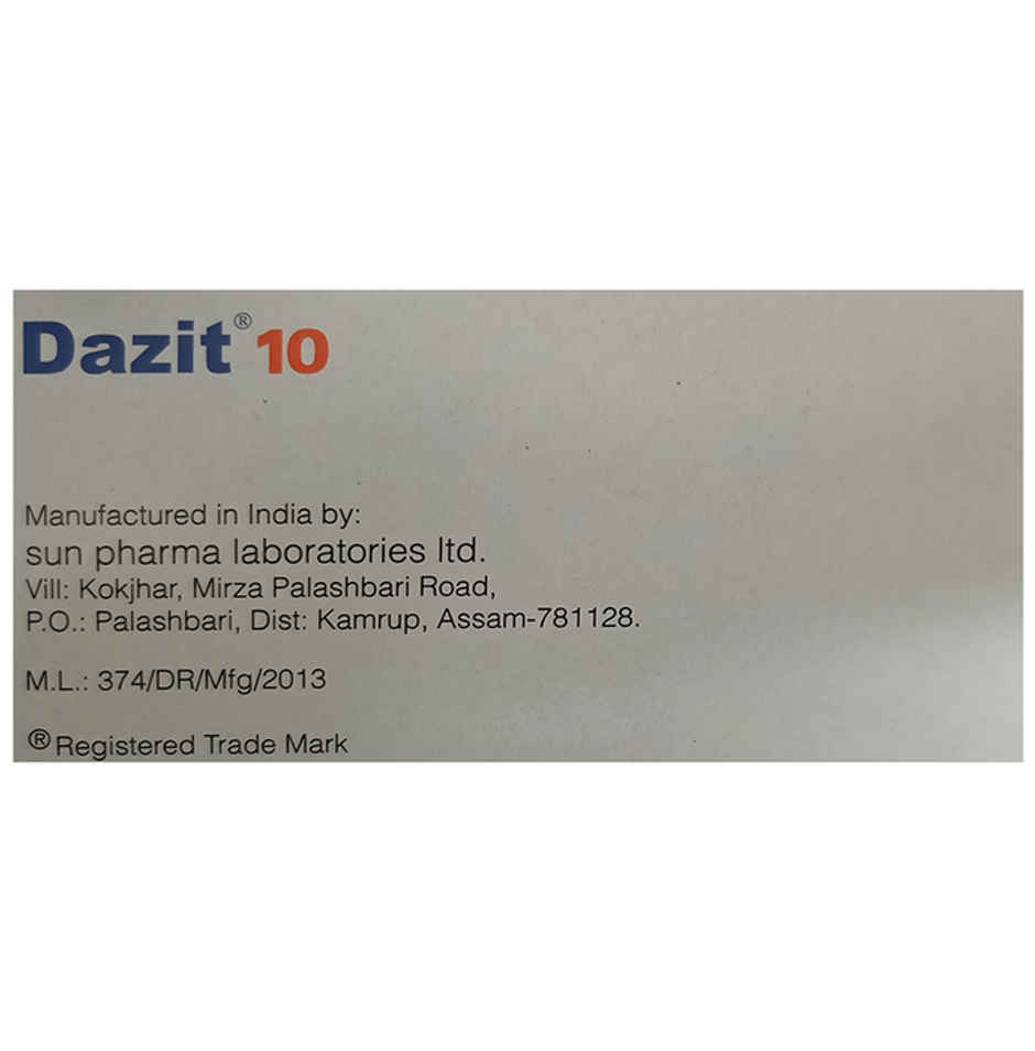 Dazit 10 Tablet